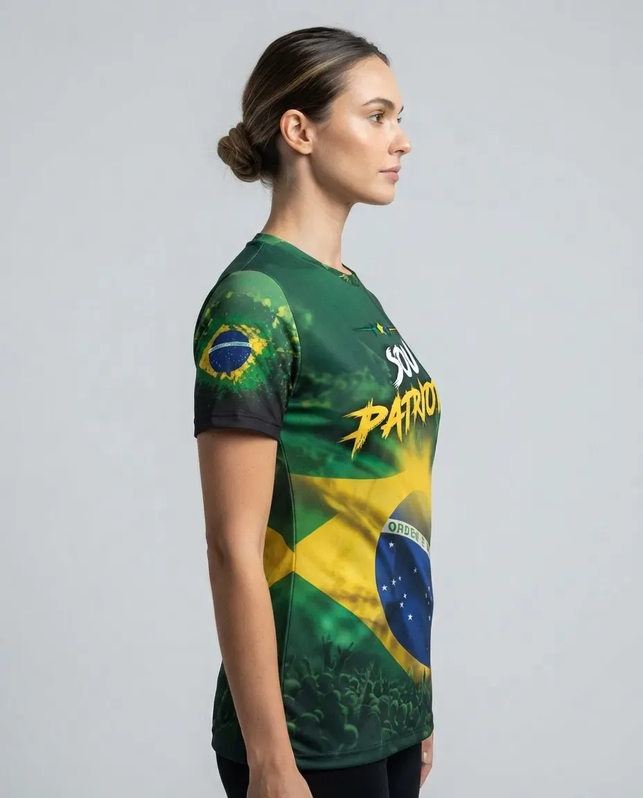 Camisa Sou Patriota Full Print 3D Brasil - foto 5